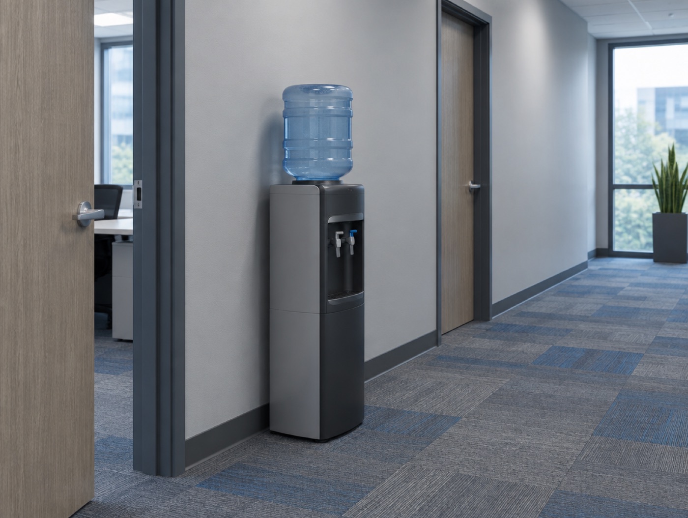 A second cooler in the hallway